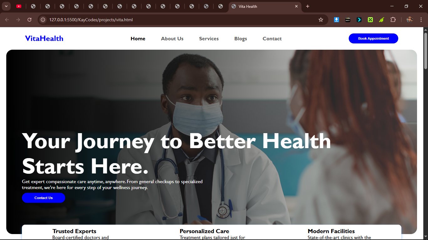 a health eCommerce website